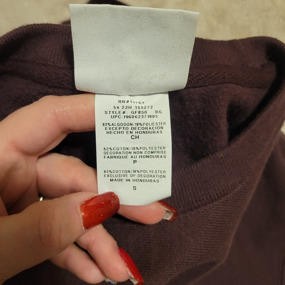 Champion Women's Reverse Weave Pullover Crewneck Sweatshirt Size Small - Picture 8 of 9